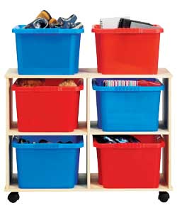 Solid Pine 2 x 2 Toy Storage Unit