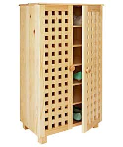 Solid Pine Shoe Cabinet