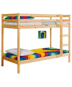 Solid Pine Standard Bunk Bed with Trizone Mattress