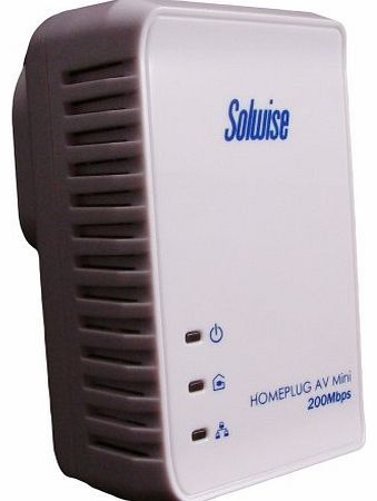 Solwise 200AV HomePlug Ethernet Adapter with QCA6410 Chipset