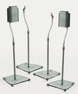 Sona Set of 4 Glass Base Home Cinema Speaker Stands