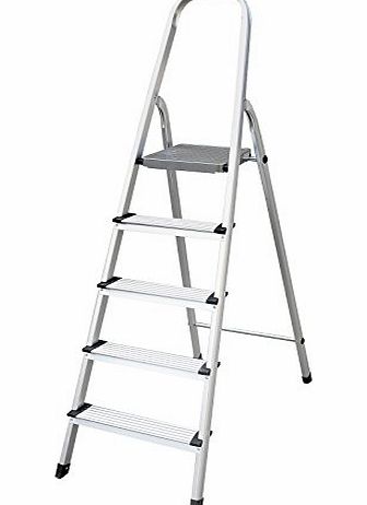 Songmics Aluminum Folding Ladder 5 Tread Multifunction DIY Step Ladder EN-131 Norm 150 KG GLT159