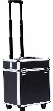 Songmics-Display Songmics trolley suitcase with handle draw-bar box trunk multi-purpose large makeup box suitcase storage box JHZ12B