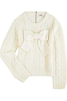 Sonia by Sonia Rykiel Bow front sweater