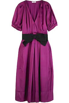 Sonia by Sonia Rykiel Satin bow front dress