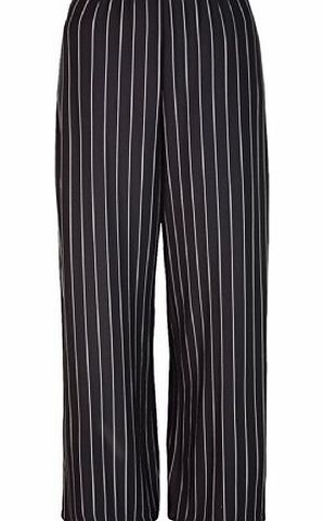Sonia Fashions Womens Loose Fit Trouser Striped Trousers Fully Elasticated Trouser By Sonia Fashions (Large/X-Large, Black)