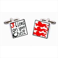 Sonia Spencer 3 Lions Bone China Cufflinks by