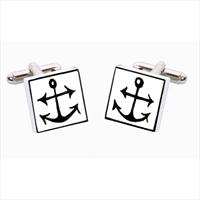 Sonia Spencer Anchor Bone China Cufflinks by