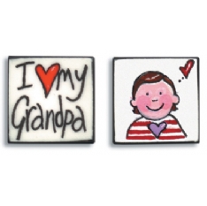 Sonia Spencer Designs I Love Grandpa Cufflinks
