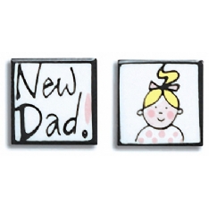 Sonia Spencer Designs New Dad Cufflinks (Girl)