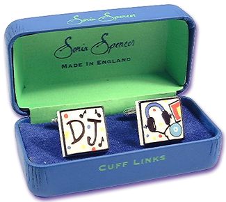 DJ Headphones Cufflinks