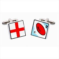 Sonia Spencer English Rugby Bone China Cufflinks by