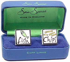 Sonia Spencer Fish & Chips Cufflinks