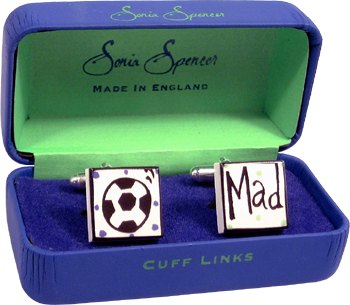 sonia Spencer Footie Mad Cufflinks