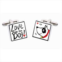Sonia Spencer Love From the Dog Bone China Cufflinks by