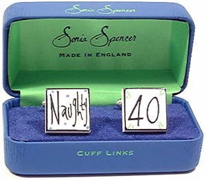 Naughty 40 Cufflinks