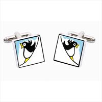 Sonia Spencer Penguin Bone China Cufflinks by