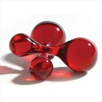 Red Spherical Cufflinks by