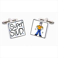 Sonia Spencer Super Stud Bone China Cufflinks by