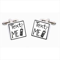 Sonia Spencer Text Me Bone China Cufflinks by