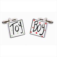 Sonia Spencer Toy Boy Bone China Cufflinks by
