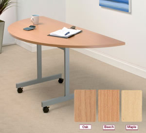 Table Folding-top Mobile Semicircular 25mm