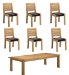 Extending Dining Table & 6 Chairs Set