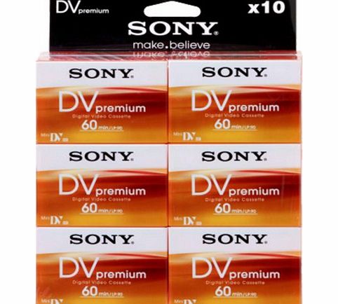 Sony 10 Pack 60 min DVM Premium