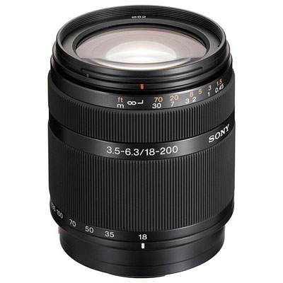 Sony Lens on Sony 18 200mm F3 5 6 3 Dt Af Lens Product Image