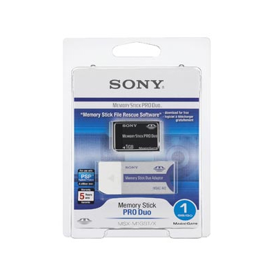 Sony 1GB Memory Stick Pro Duo with Adaptor