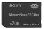 2GB Memory Stick Duo Pro - PSP