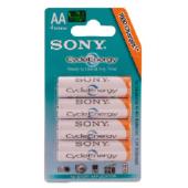 Sony 4x AA 2000mAh Cycle Energy Blue Blister Pack