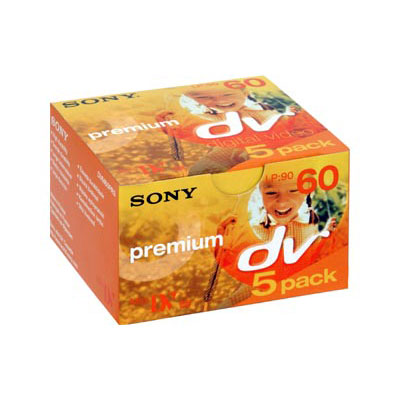 Sony 60min MiniDV Tape Pack of 5