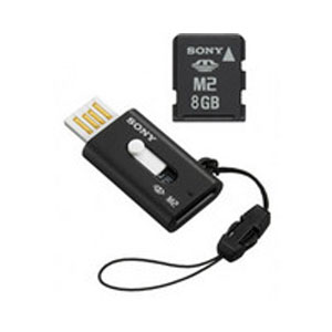 8GB M2 Memory Stick Micro + USB Adaptor