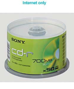 sony CD-R - Spindle 50 Pack