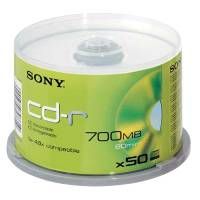 SONY CD-R 80 MIN 700MB 48x SPINDLE 50 PACK