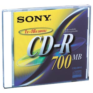 SONY CD-R Discs- Pack of 10