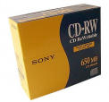 SONY CD-RW 700MB 80 MIN 50 PACK JEWEL CASE