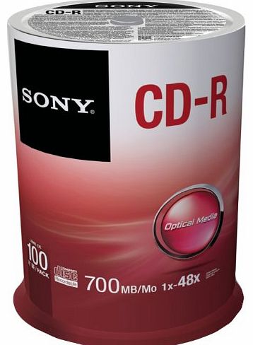 Sony CDR 80min/700MB CD-R spindle 100