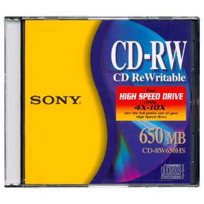 SONY CDRW/10 Pack Discs