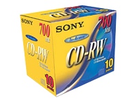 Sony Corporation CD-RW Media 80Min 700MB 10 pack