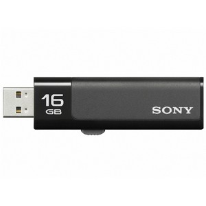 Sony Corporation Sony Micro Vault USM16GN 16 GB Flash Drive - Black