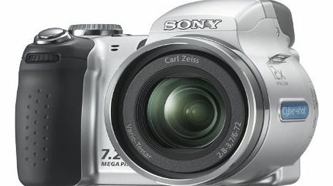Sony Cyber-shot DSC-H5 - Digital Camera - SLR-Style - 7.2 Mpix - Optical Zoom: 12 x - supported memory: Memory Stick Duo, Memory Stick PRO Duo - silver
