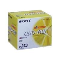 sony DMW 47 - 10 x DVD-RW - 4.7 GB - storage media