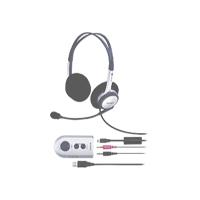 sony DR 260USB - Headset ( semi-open ) - silver