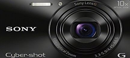 Sony DSCWX220 Compact Digital Camera with Wi-Fi and NFC - Black (18.2MP, 10x Optical Zoom)