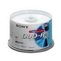 Sony DVD-R 4.7GB 16x Spindle 50 Pack