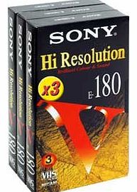 Sony E180 Blank Tapes