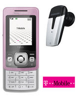 T303 Pink+ Free Bluetooth Headset T-Mobile Pay as you Go Talk and Text