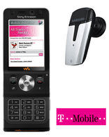 Sony Ericsson W910i Walkman   Free Bluetooth Headset T-Mobile Pay as you Go Talk and Text